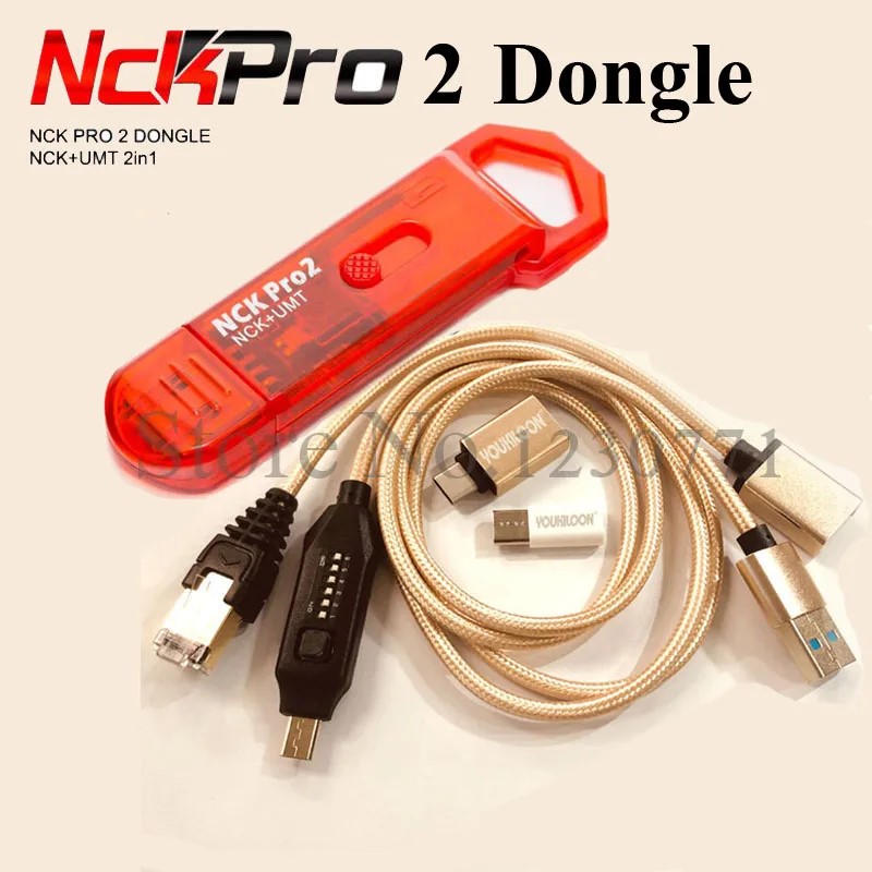 100% Original NCK Pro Dongle NCK PRO DONGLE + MUF ALL BOOT CABLE ( NCK DONGLE+UMT DONGLE 2 in1 )