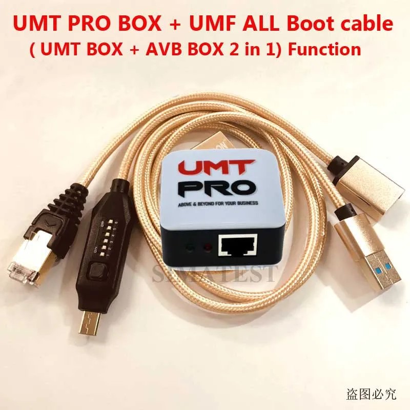 Original UMT Pro 2 Box ( UMT Box + AVB Box ) 2 in 1 Box + UMF All Boot cable