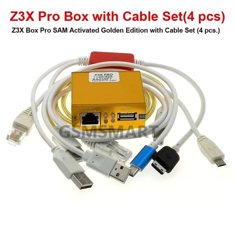 2023 News Z3X Pro Box activated for sam Golden Edition + with 4 Cable C3300k/TYPE /USB/E210