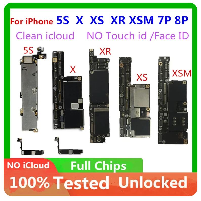 Logic board For iPhone XS 256GB Motherboard Clean iCloud Unlocked For iphone XS Good Tested With IOS System