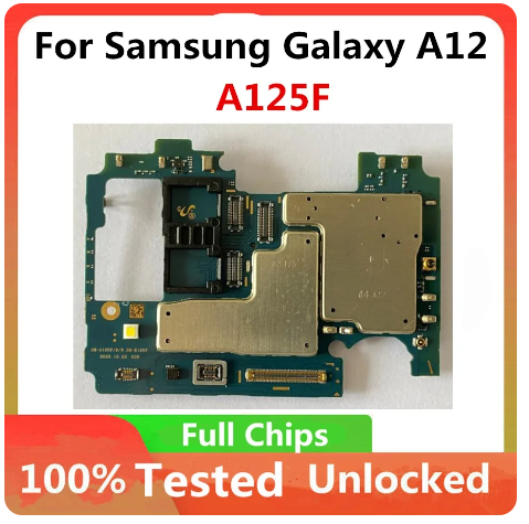 For Samsung Galaxy A12 A125F 32GB Motherboard Unlocked EU Version Logic Board Mainboard